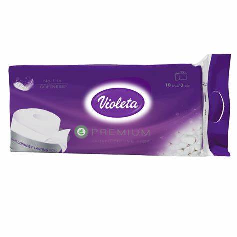 VIOLETA TOALETNI PAPIR 3-SLOJNI PREMIUM, 10/1 |