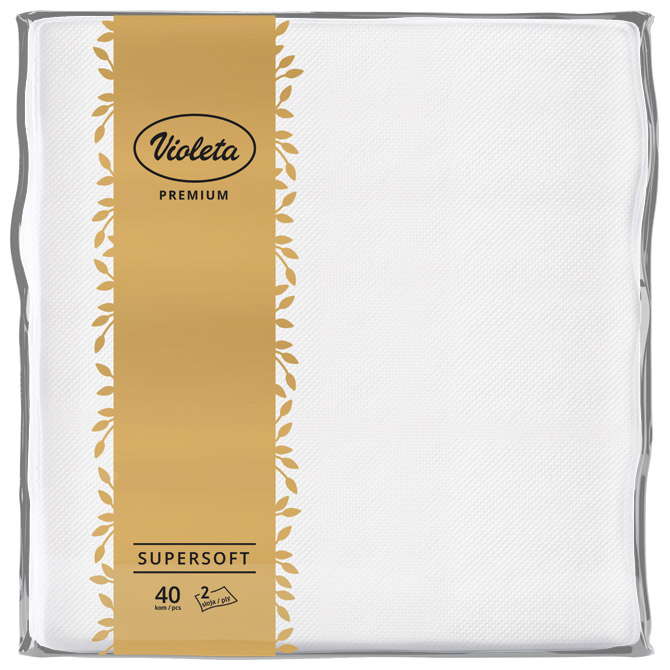 Salvete Violeta 38x38 premium 40/1 bijele