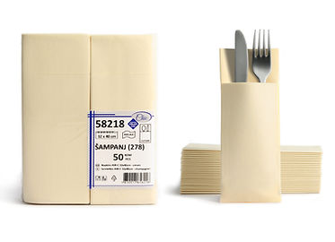 Salveta airlaid, džepna, 32×40, cream [50/1]
