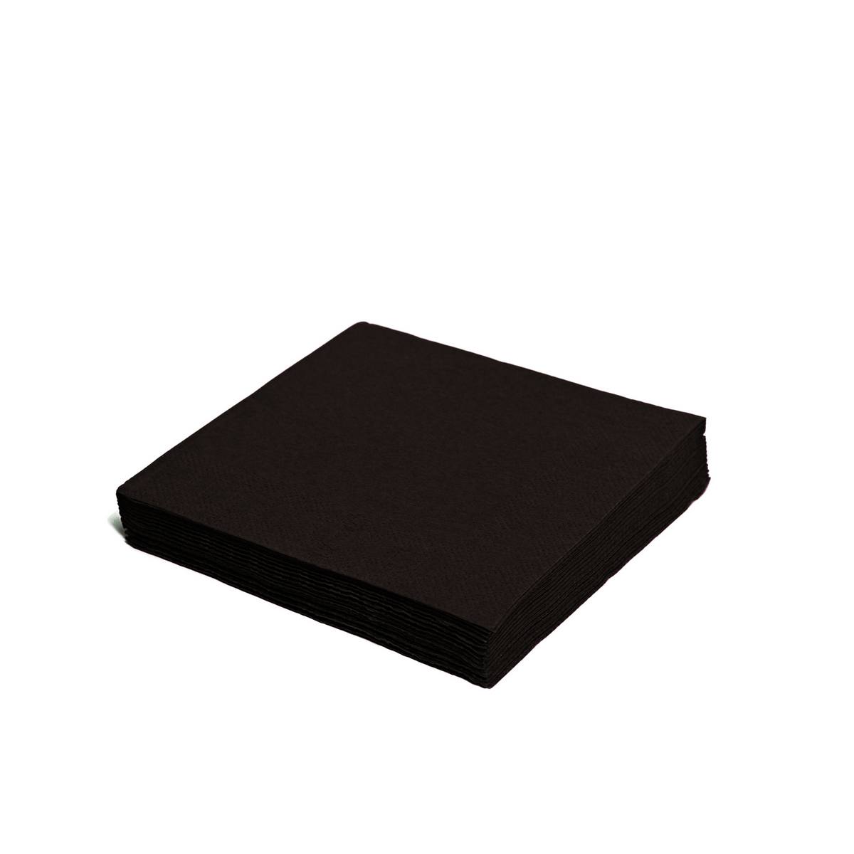 Salveta cocktail 2-sl., 24×24 cm, crna [250/1]