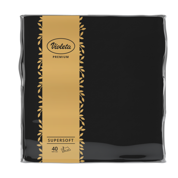 Salvete Violeta 38x38 premium 40/1 crne