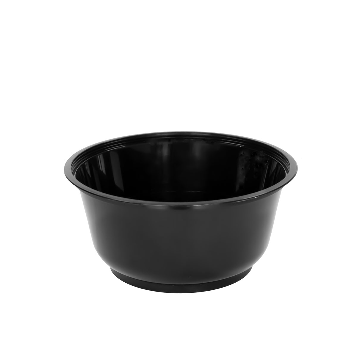Posuda PP za hranu, okrugla, crna, jednodijelna, 710ml, 50/1