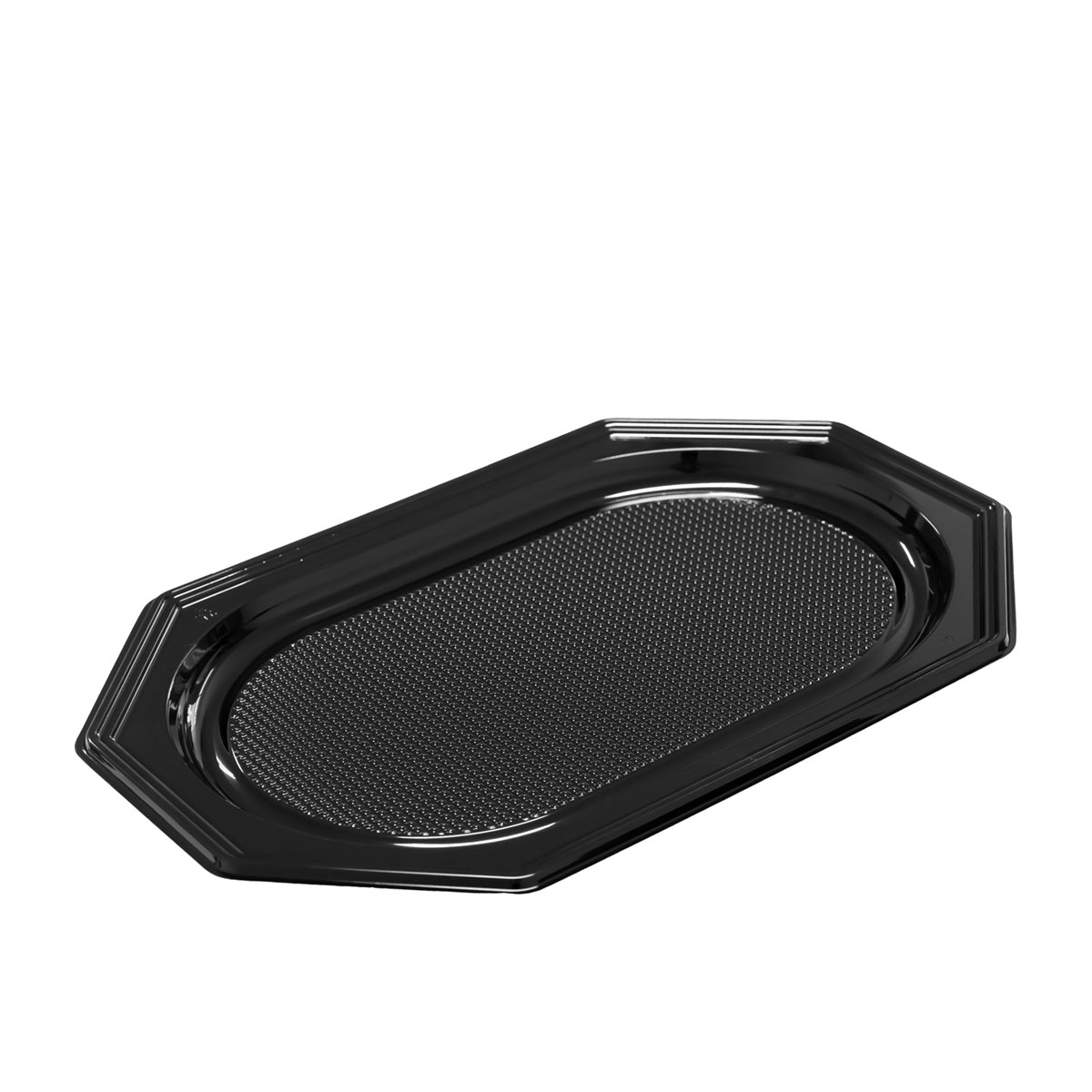 Pladanj PET ovalni, crni, V2, 45x30cm, 10/1