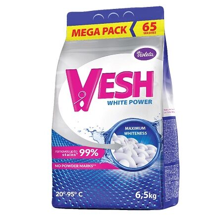 Violeta VESH White Power MEGA deterdžent prahu za pranje rublja 6,5kg 65 pranja