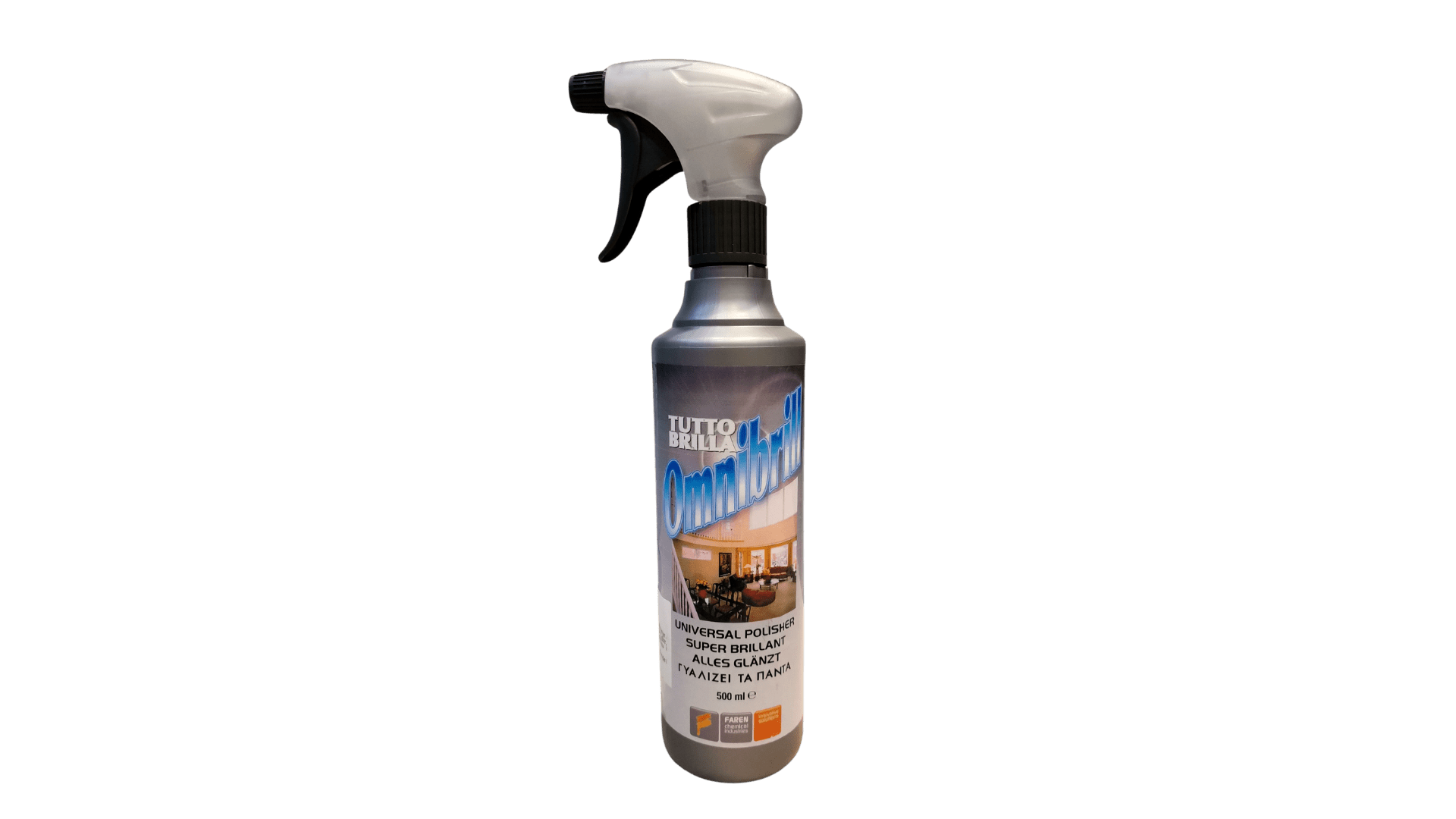 OMNIBRILL – Deterdžent za poliranje i zaštitu namještaja, kože, inox-a, aluminija, računala 500 ml