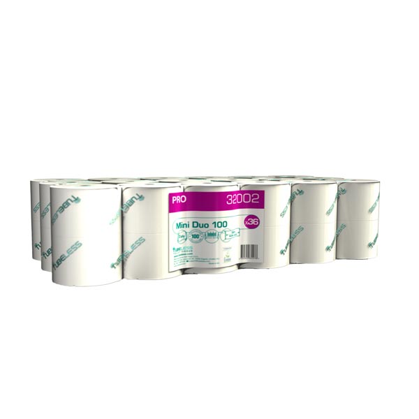 Tubeless Mini Duo Pro 100, toalet papir u rolni